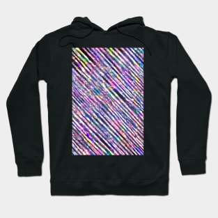 Shiny Glitter & Sparkle Glamour Stripes Hoodie